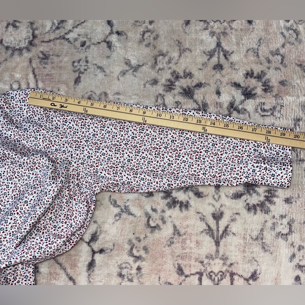 Chaps by Ralph Lauren No Iron Floral Button-down Shirt Size Large - Picture 6 of 9